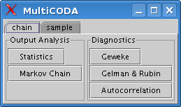 A CODA information window