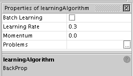 Feed Forward Neural Networks: Learning Algorithm Settings
