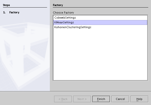 Selecting AlgorithmSettings for the k-means model
