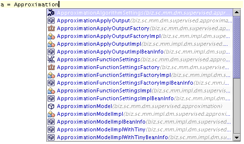 Code completion - example usage