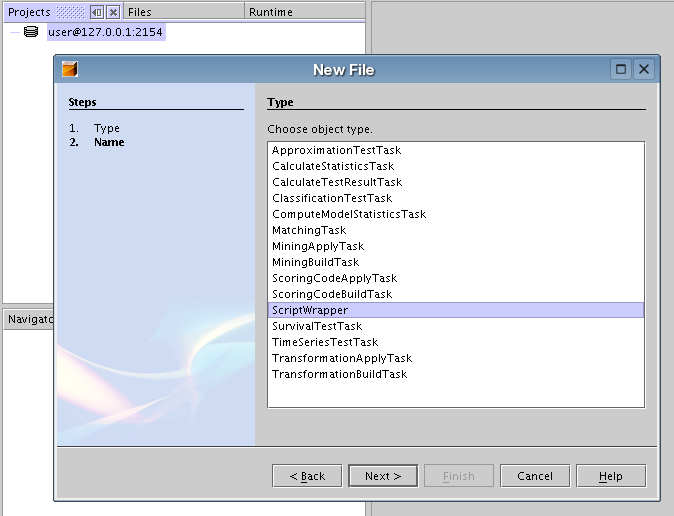 Create a new ScriptWrapper object