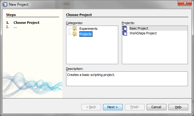 New Project Wizard