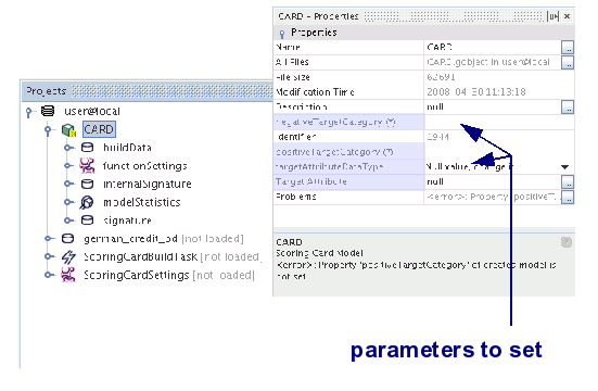 Scoring Card Properties