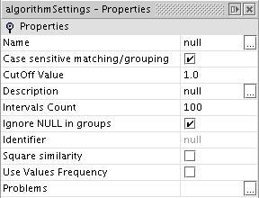 Data Quality: Probability Matching Algorithm Settings