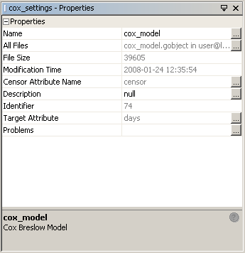 Cox Survival Model Settings: Model Building