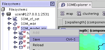 Saving a modified model
