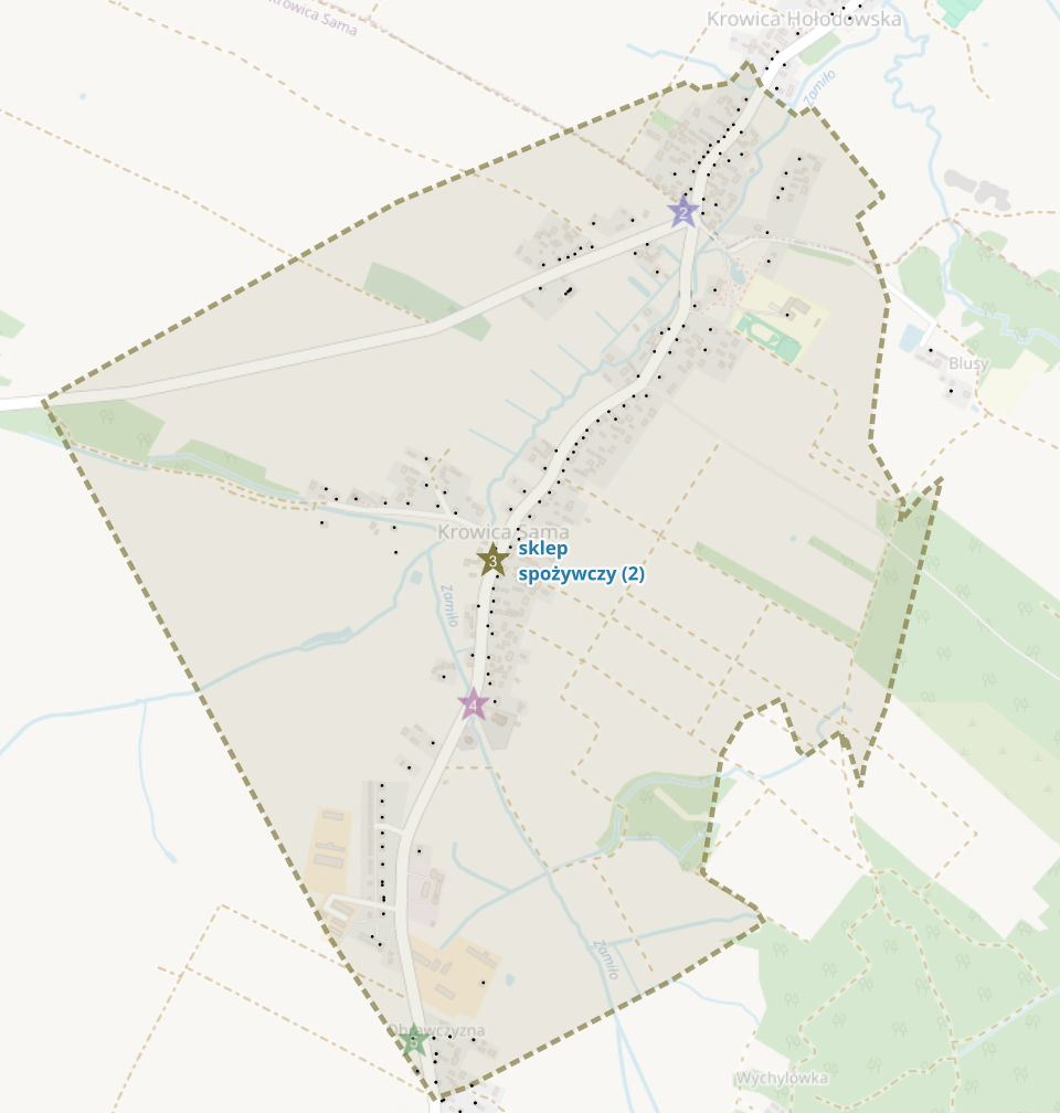 strefa oddziaływania dla wybranej lokalizacji location intelligence dane przestrzenne