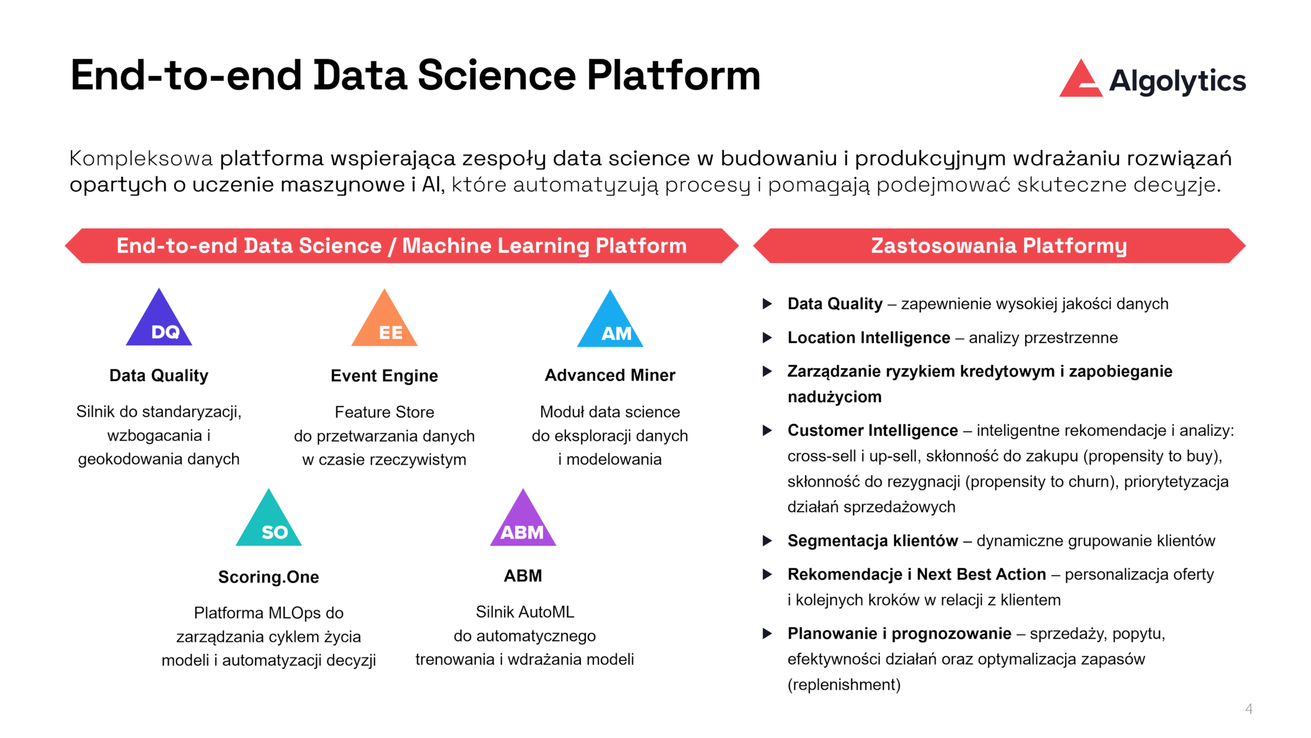end-to-end data science platform